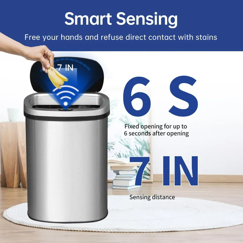 13 Gallon Automatic Touchless Garbage Can