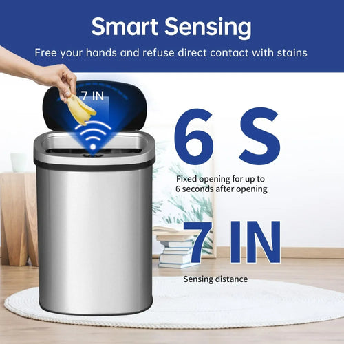 13 Gallon Automatic Touchless Garbage Can