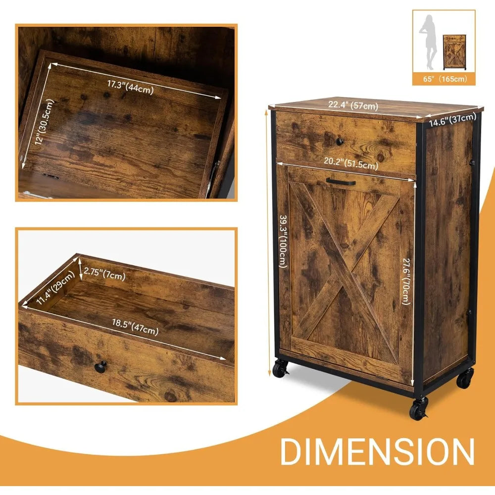 13 Gallon Tilt Out Trash Cabinet