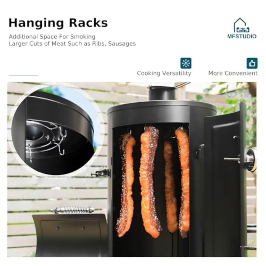 Vertical Offset Smoker Grill Barrel Combo