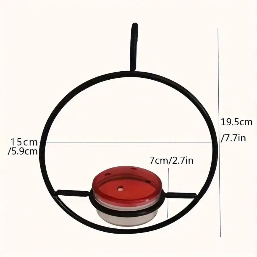 3pcs Metal Hanging Hummingbird Feeder