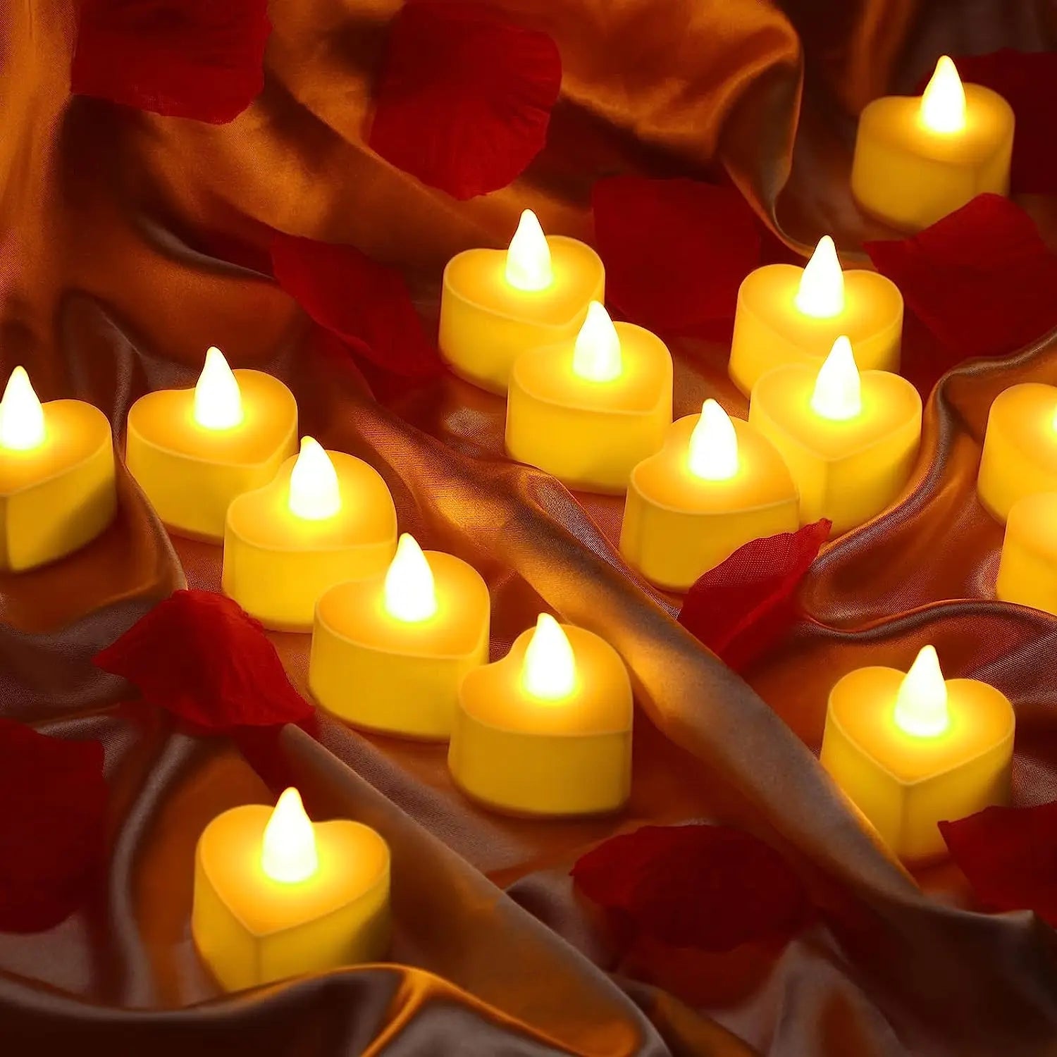 Flameless LED Votive Candles Set 100+Hour Lasting