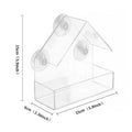 Bird Feeder Transparent House  With Suction Cup
