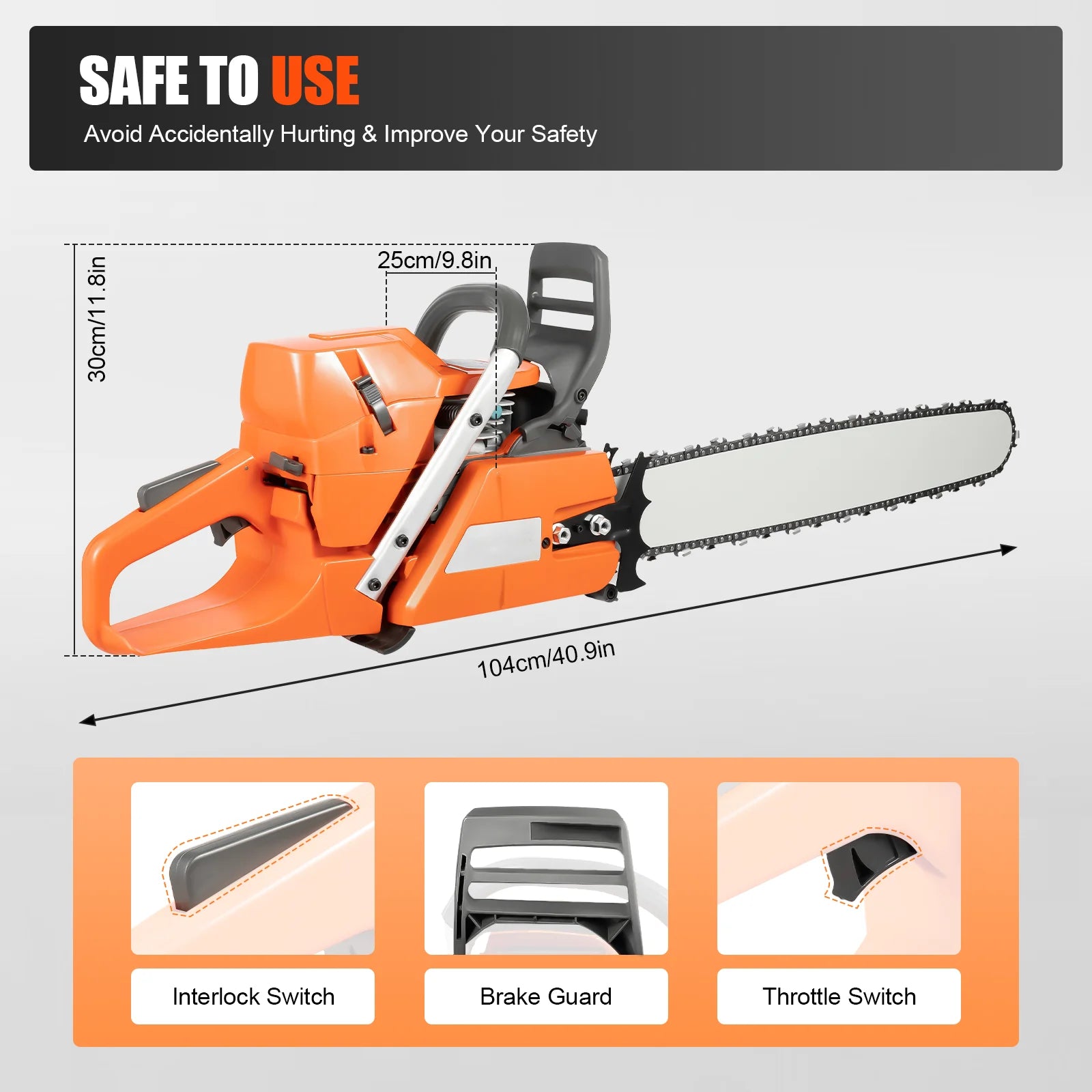 24 inch Gasoline Powered  Chain Saw