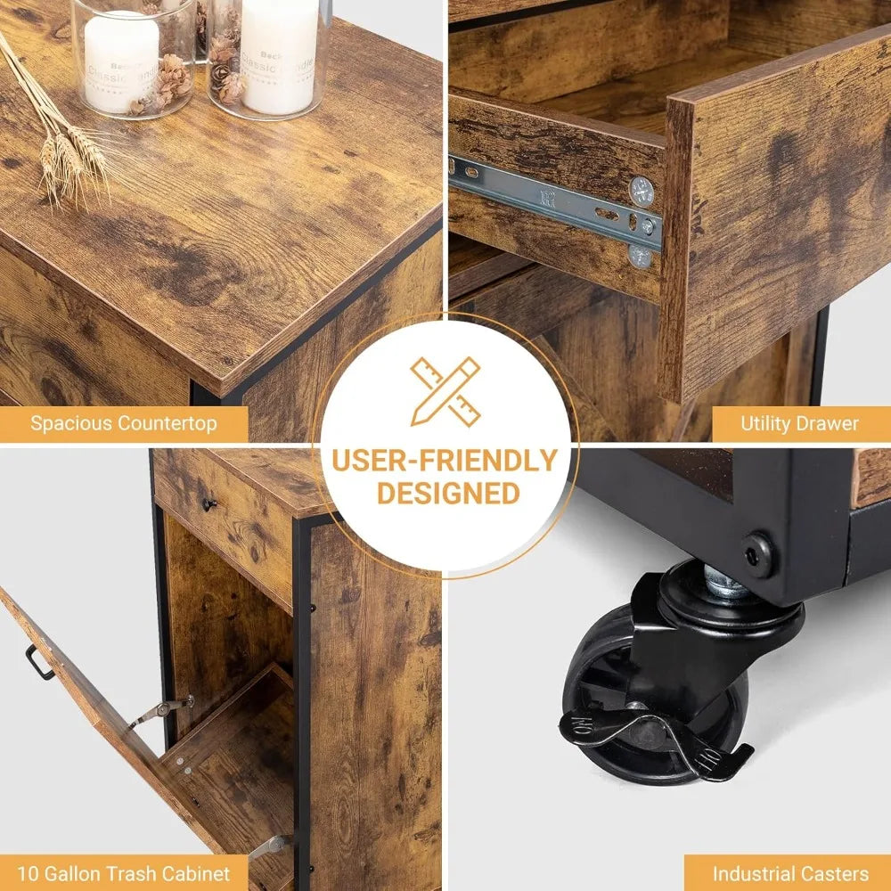 13 Gallon Tilt Out Trash Cabinet