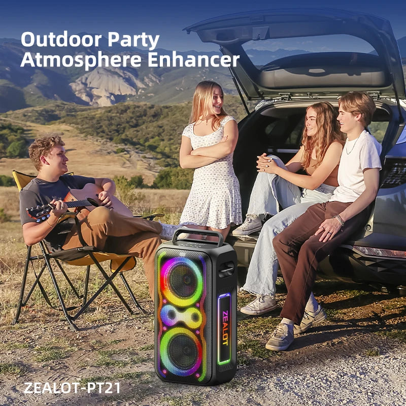 200W ZEALOT-PT21 Super Bass Party Speaker: