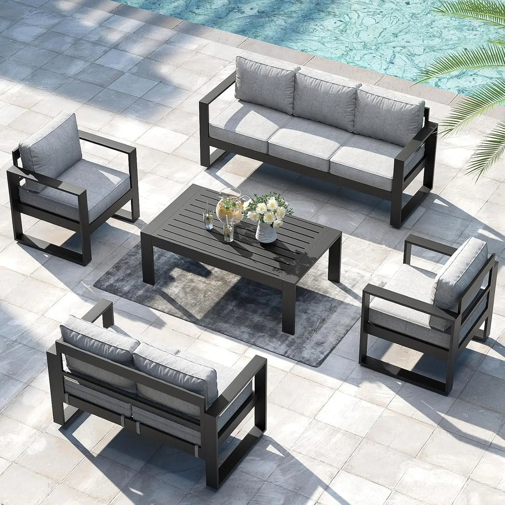 Aluminum Outdoor Patio Set, Washable