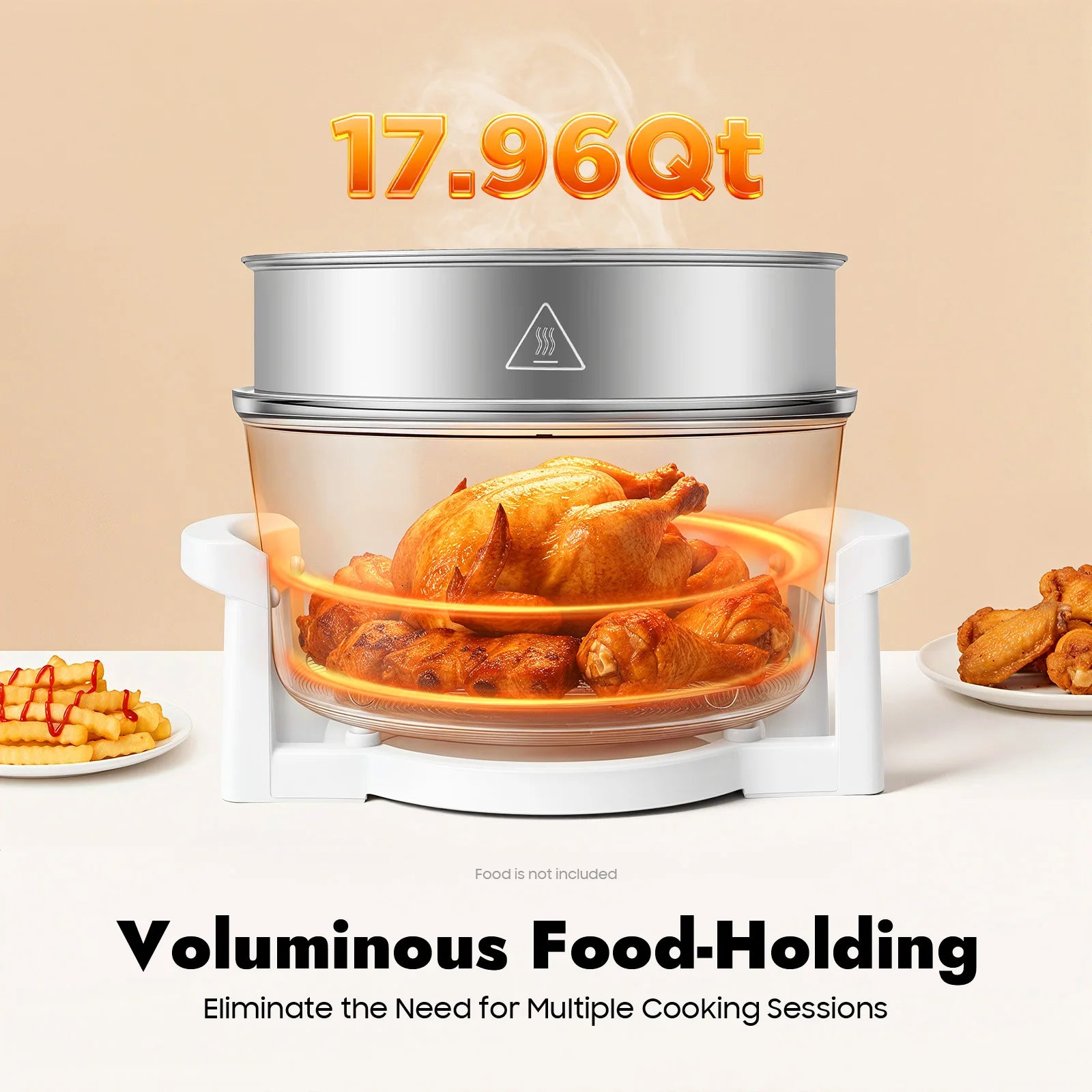 110V Qt Visual Air Fryer 1200-1400W