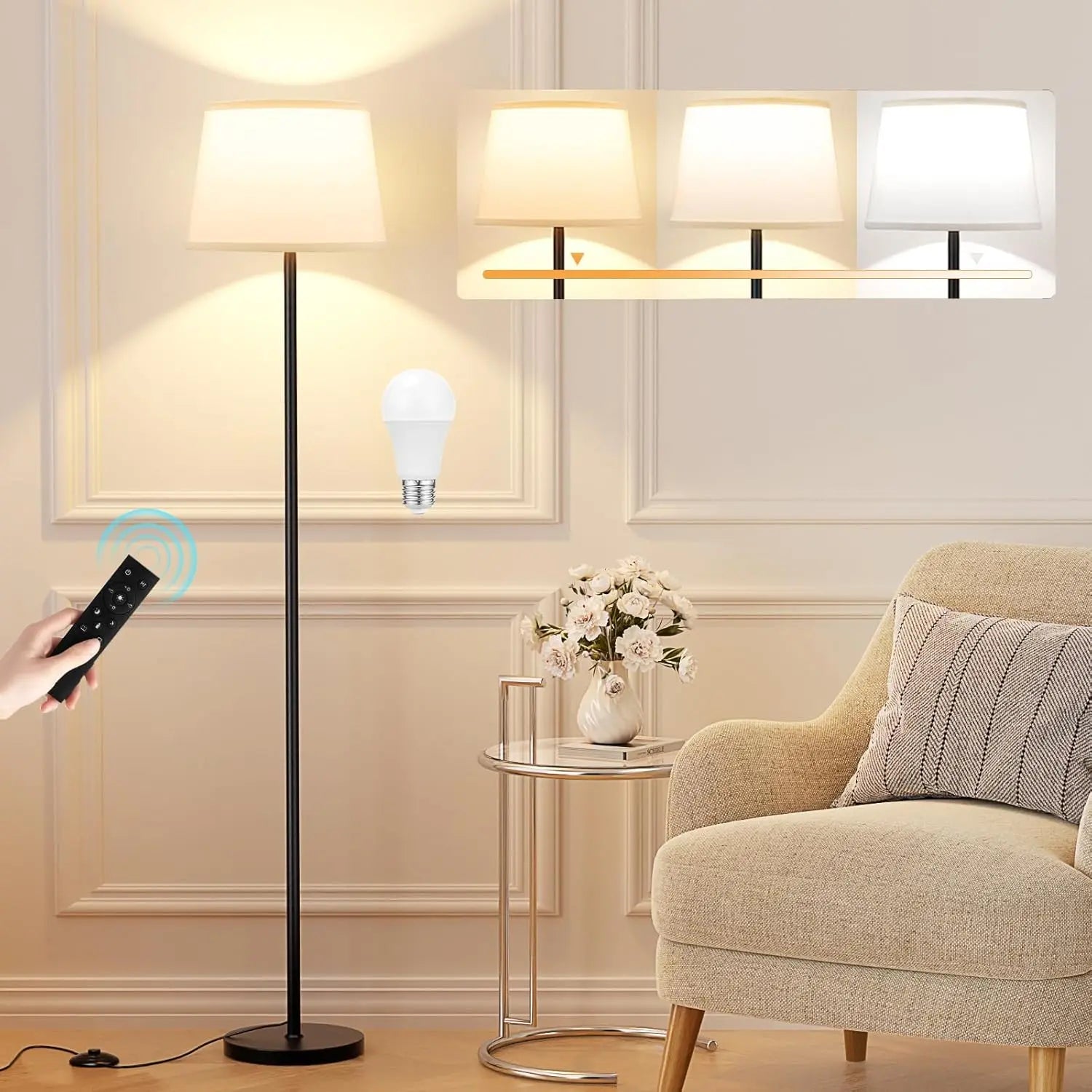 Adjustable Brightness LED Floor Lamp