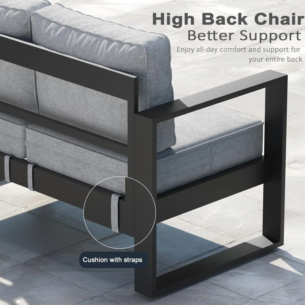 Aluminum Outdoor Patio Set, Washable