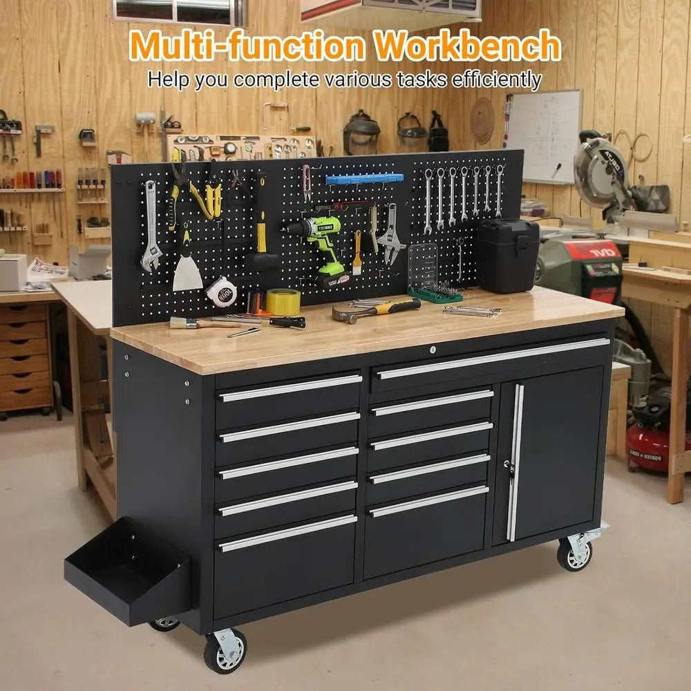 Heavy-Duty Rolling Tool Chest with Power Strip,, 1675 lbs Capacity