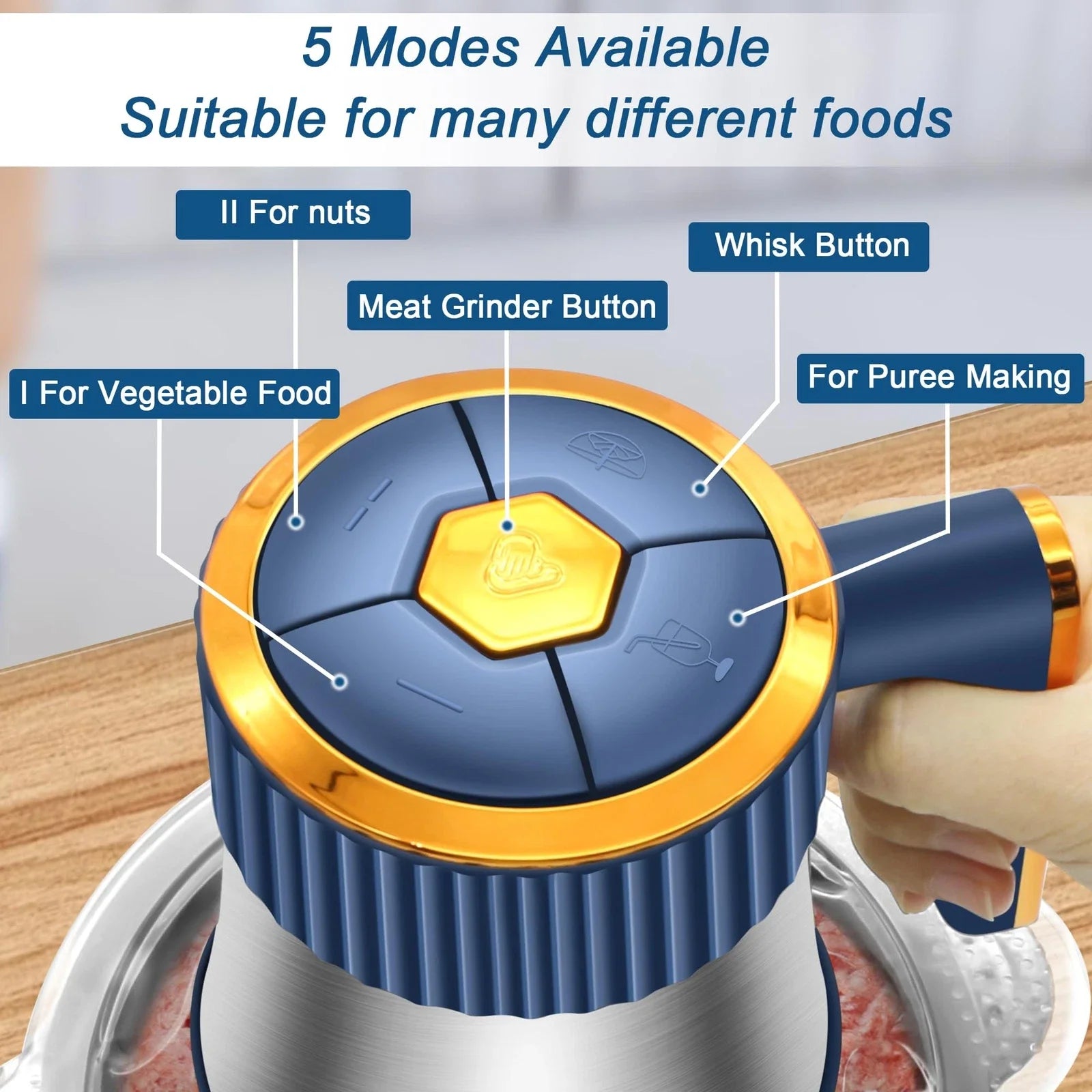 Multifunctional 5L Electric Meat Grinders