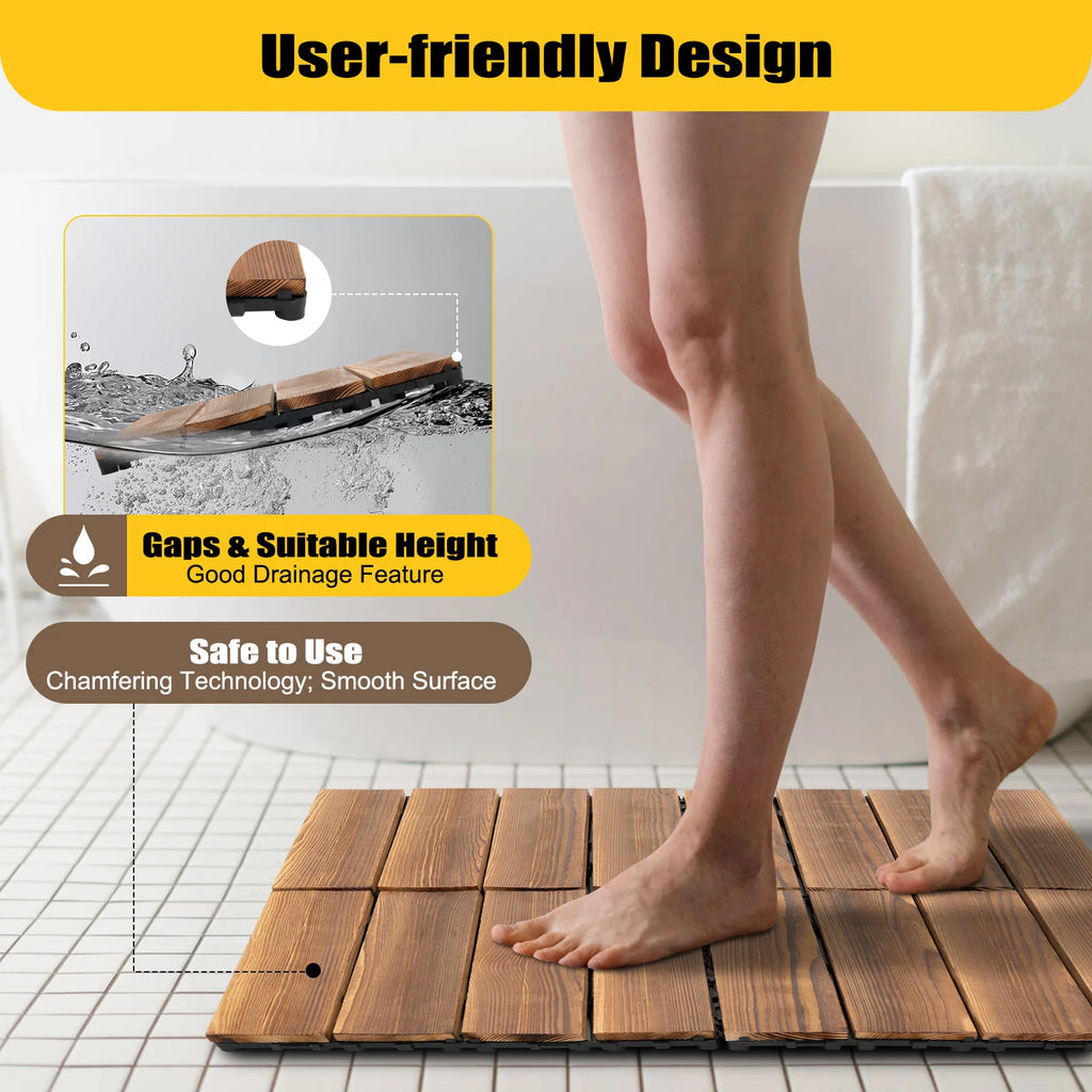 36PCS Patio Deck Tiles 12*12in