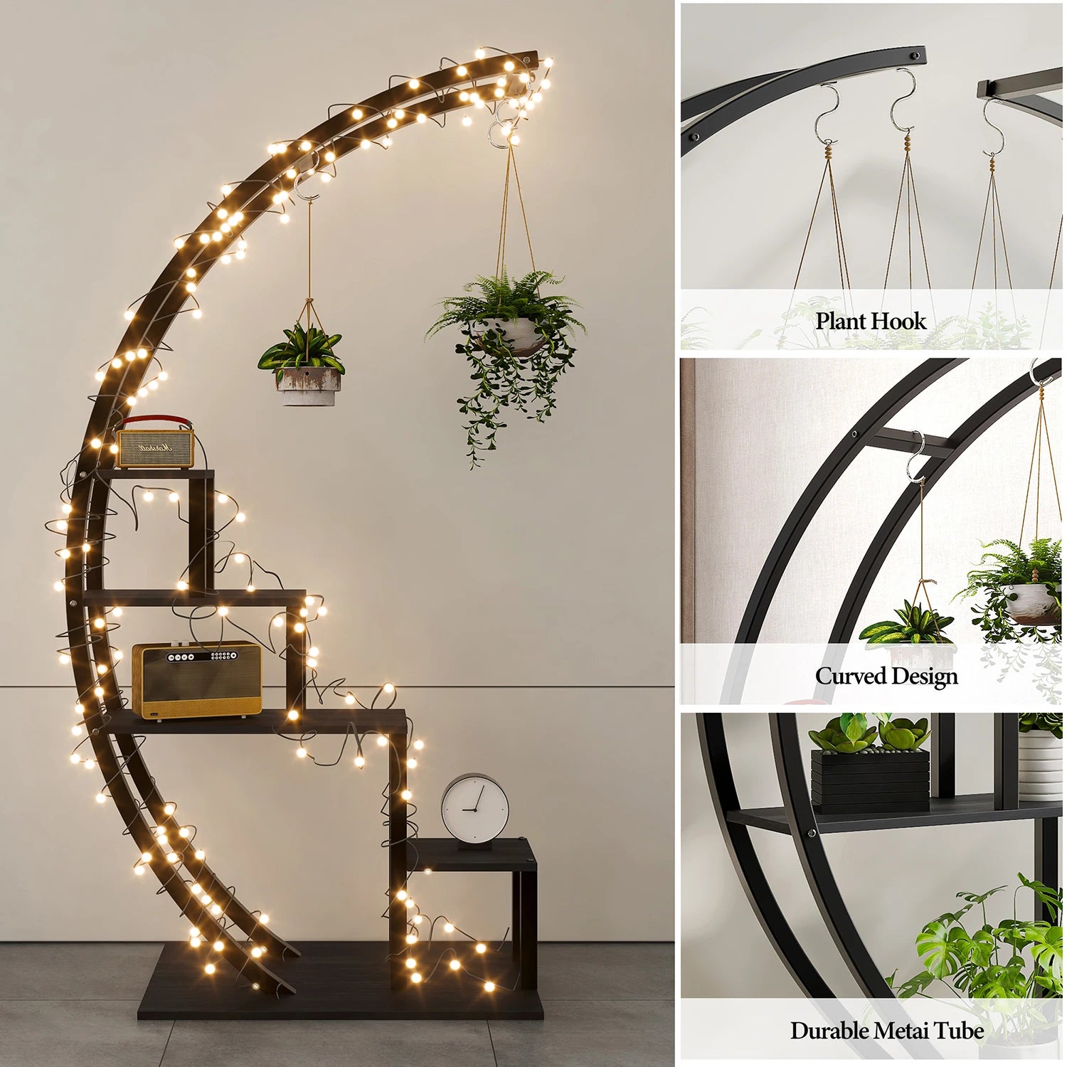 5 Tier Metal Flower Plant Stand