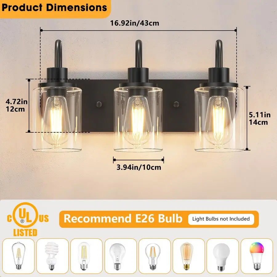Black Vanity Light Farmhouse Wall Sconces