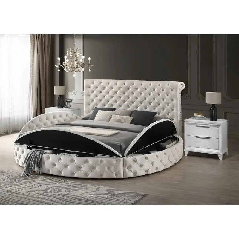 3pc Queen Size Wooden Furniture Storage Bed Set