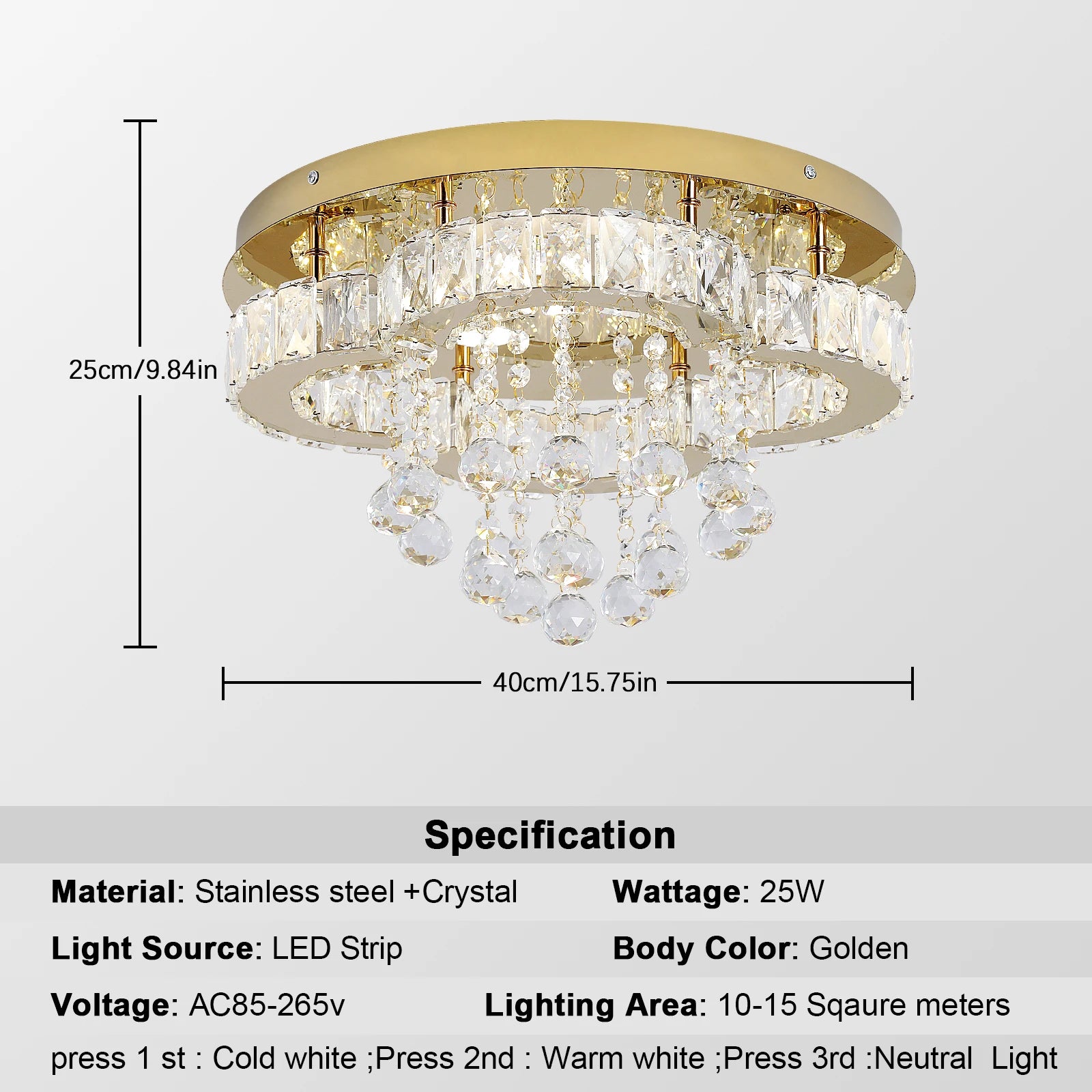 VETRULUS Crystal Chandelier