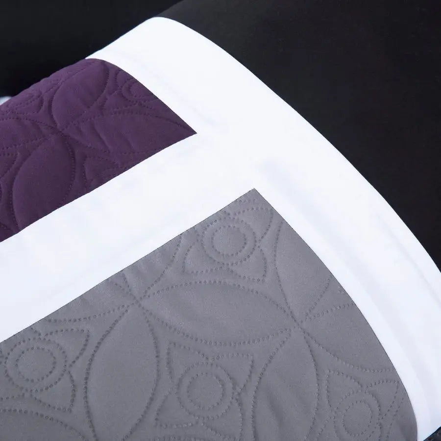 Queen  7Piece Quilted Patchwork Comforter