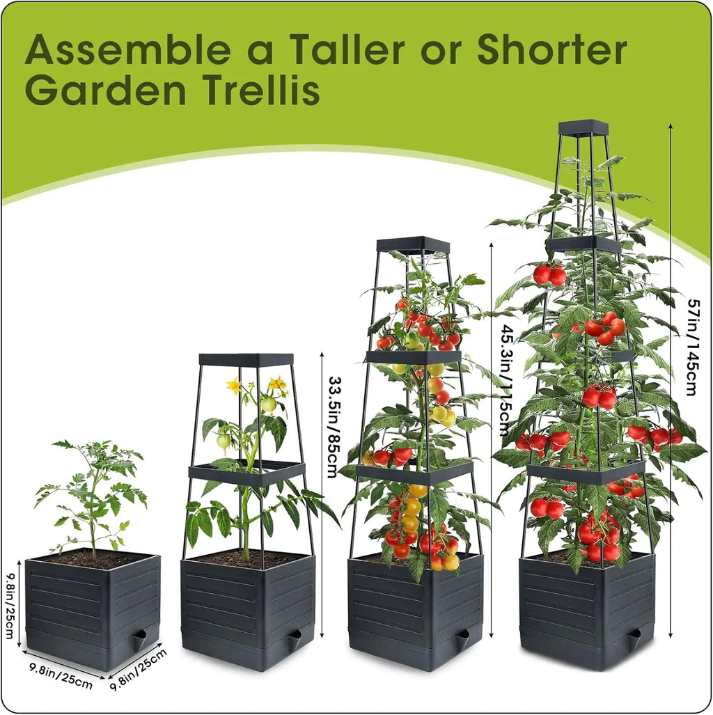 Raised Garden Bed with Trellis,