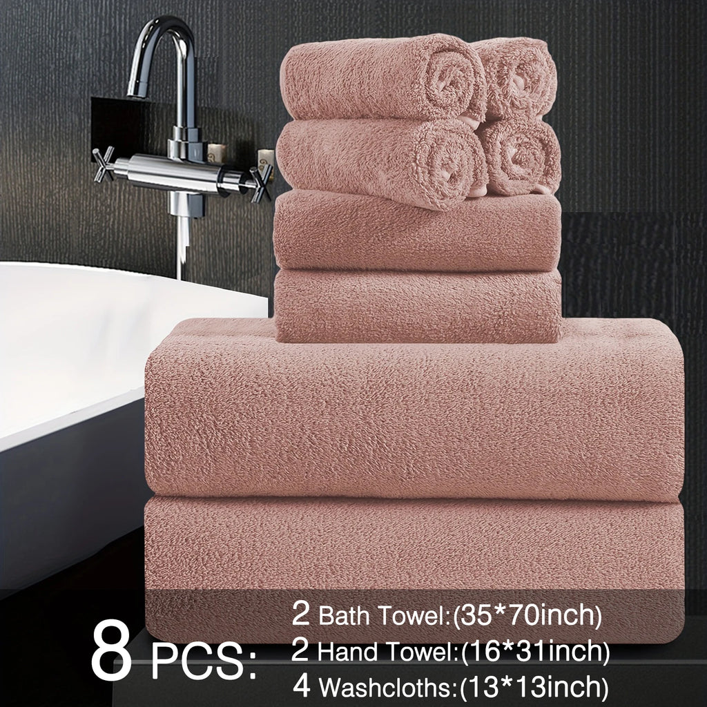 8pcs Oversized Bath Towels Set 35" x 70"