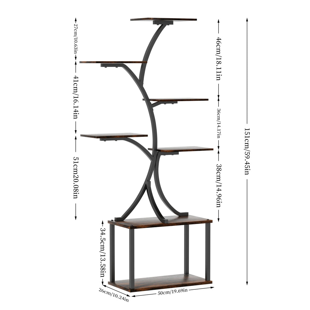 7 Tier Tree Shaped Plant Stand