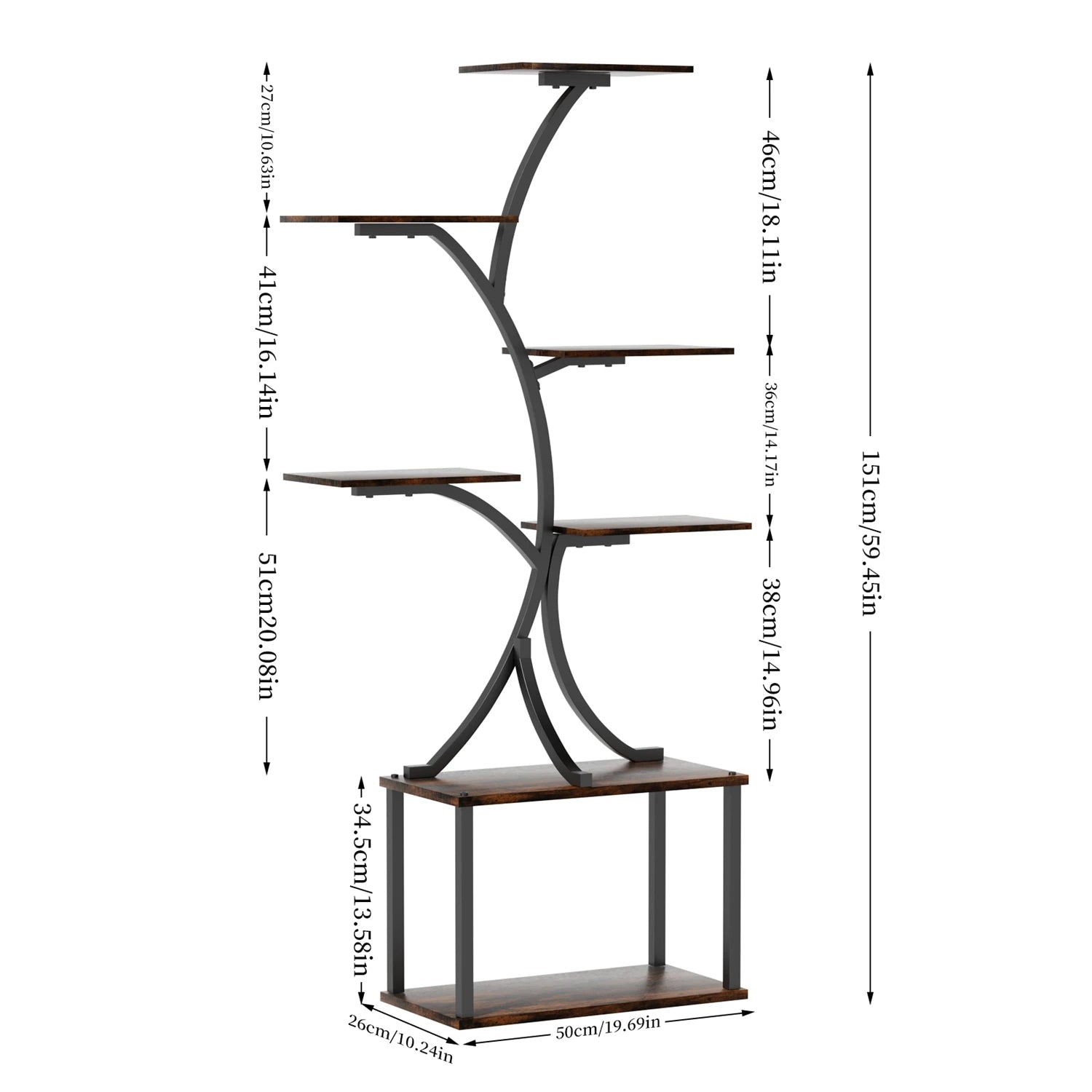 7 Tier Tree Shaped Plant Stand