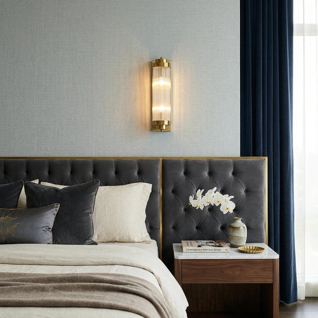 Vertical Linear Glass Wall Lamp