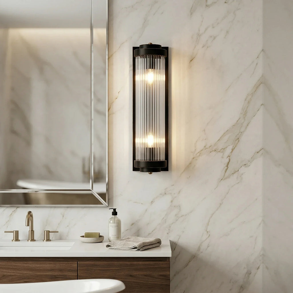 Vertical Linear Glass Wall Lamp