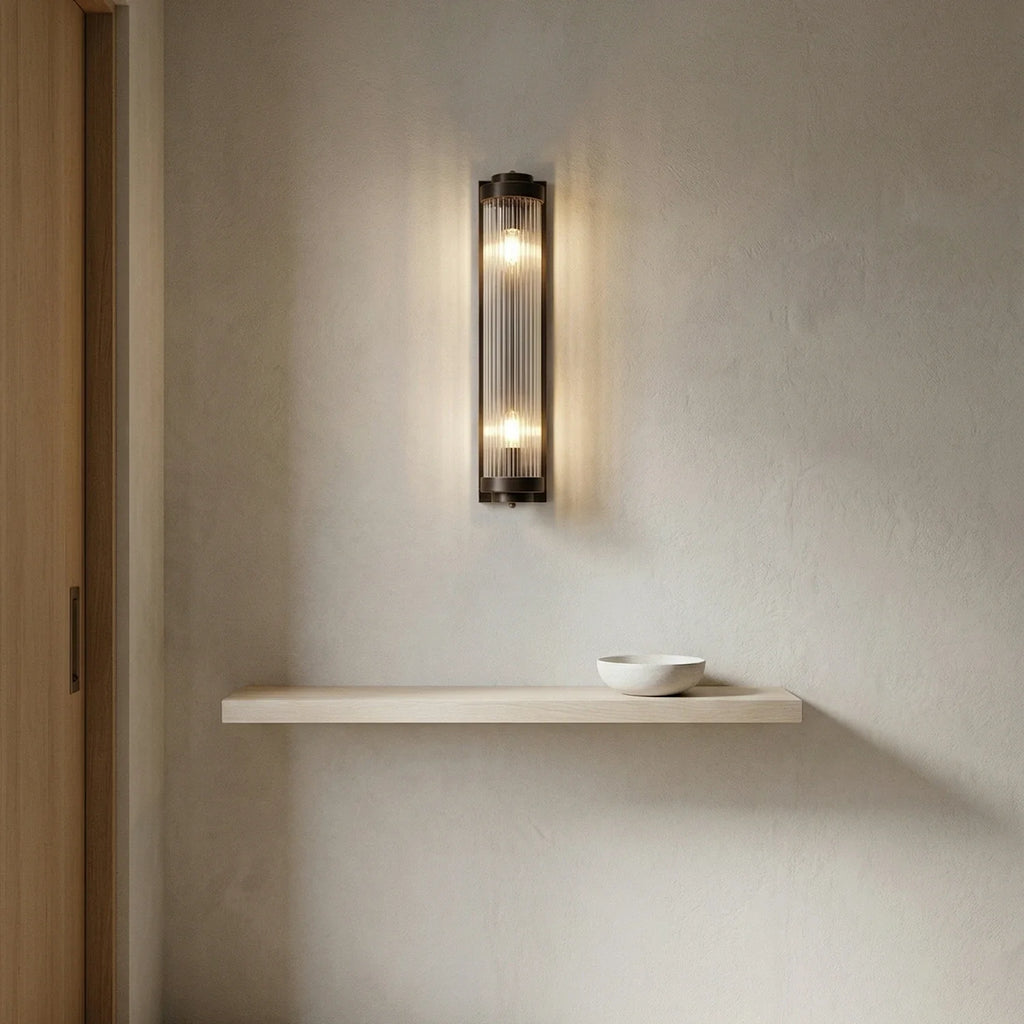 Vertical Linear Glass Wall Lamp