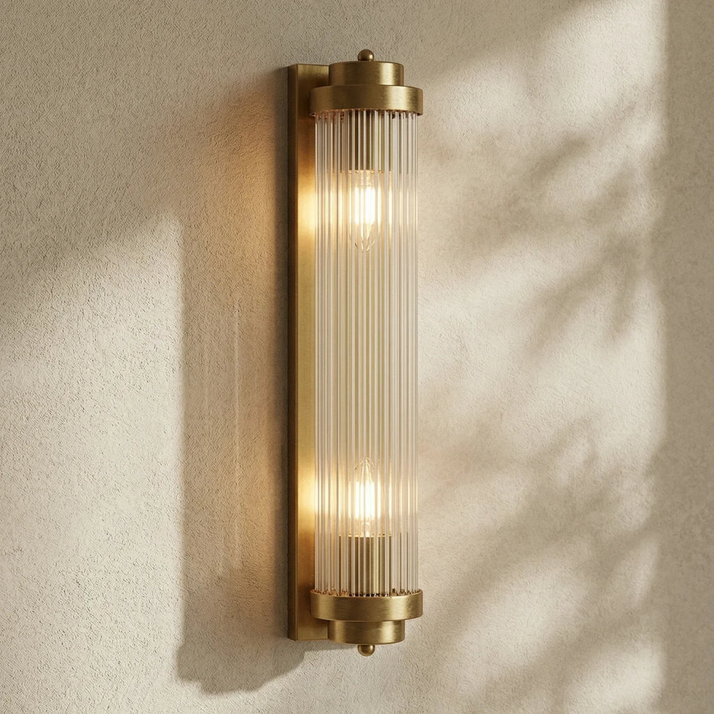 Vertical Linear Glass Wall Lamp