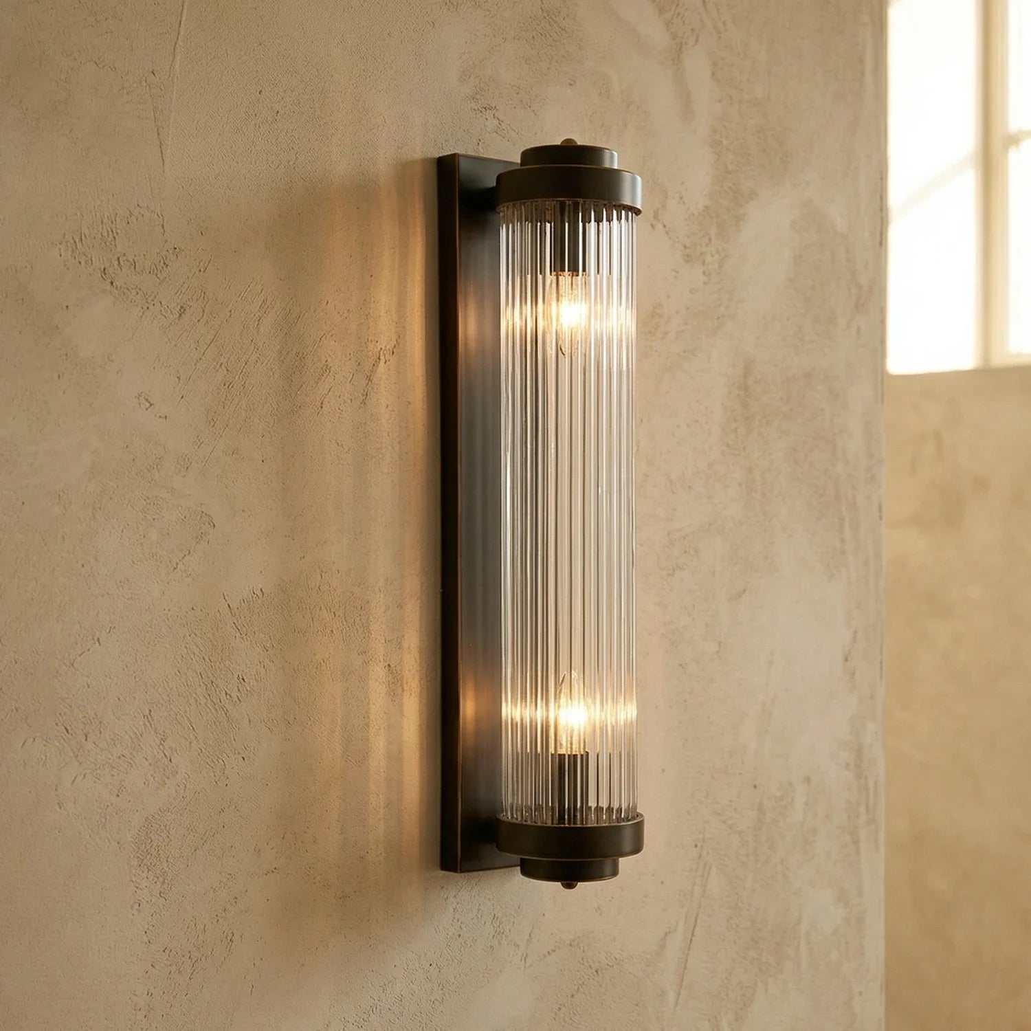 Vertical Linear Glass Wall Lamp