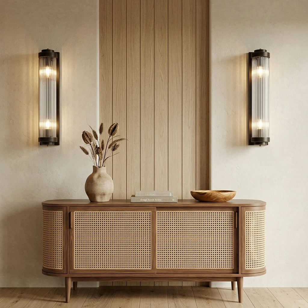 Vertical Linear Glass Wall Lamp