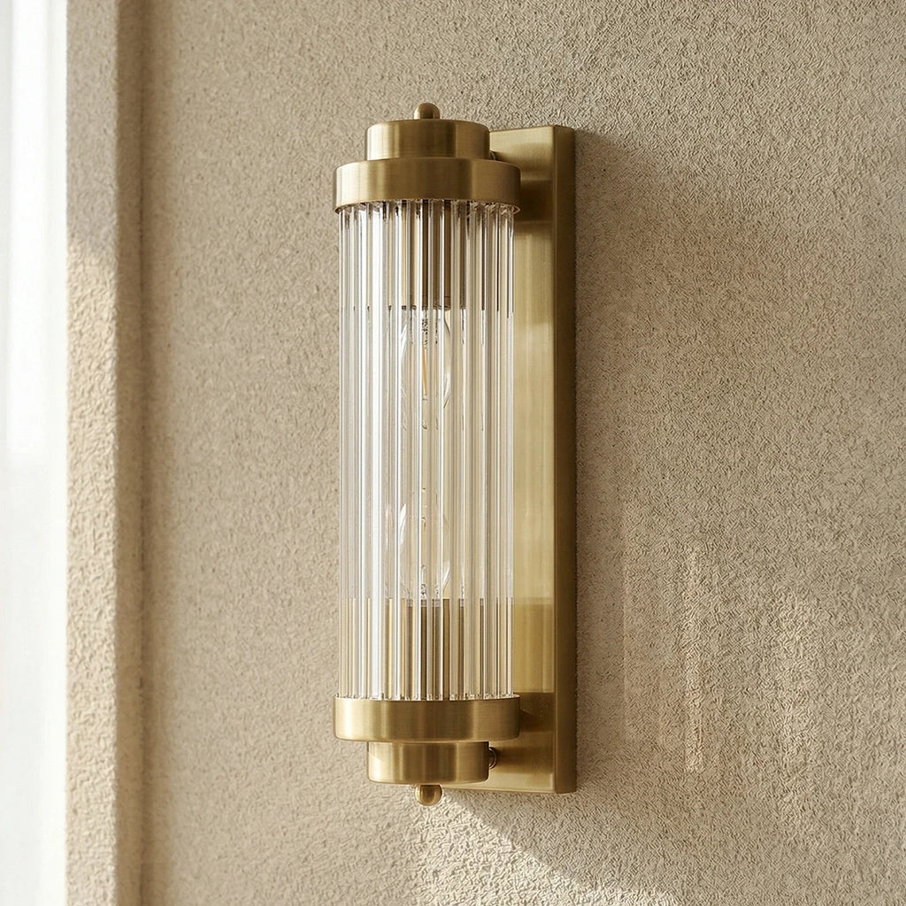 Vertical Linear Glass Wall Lamp