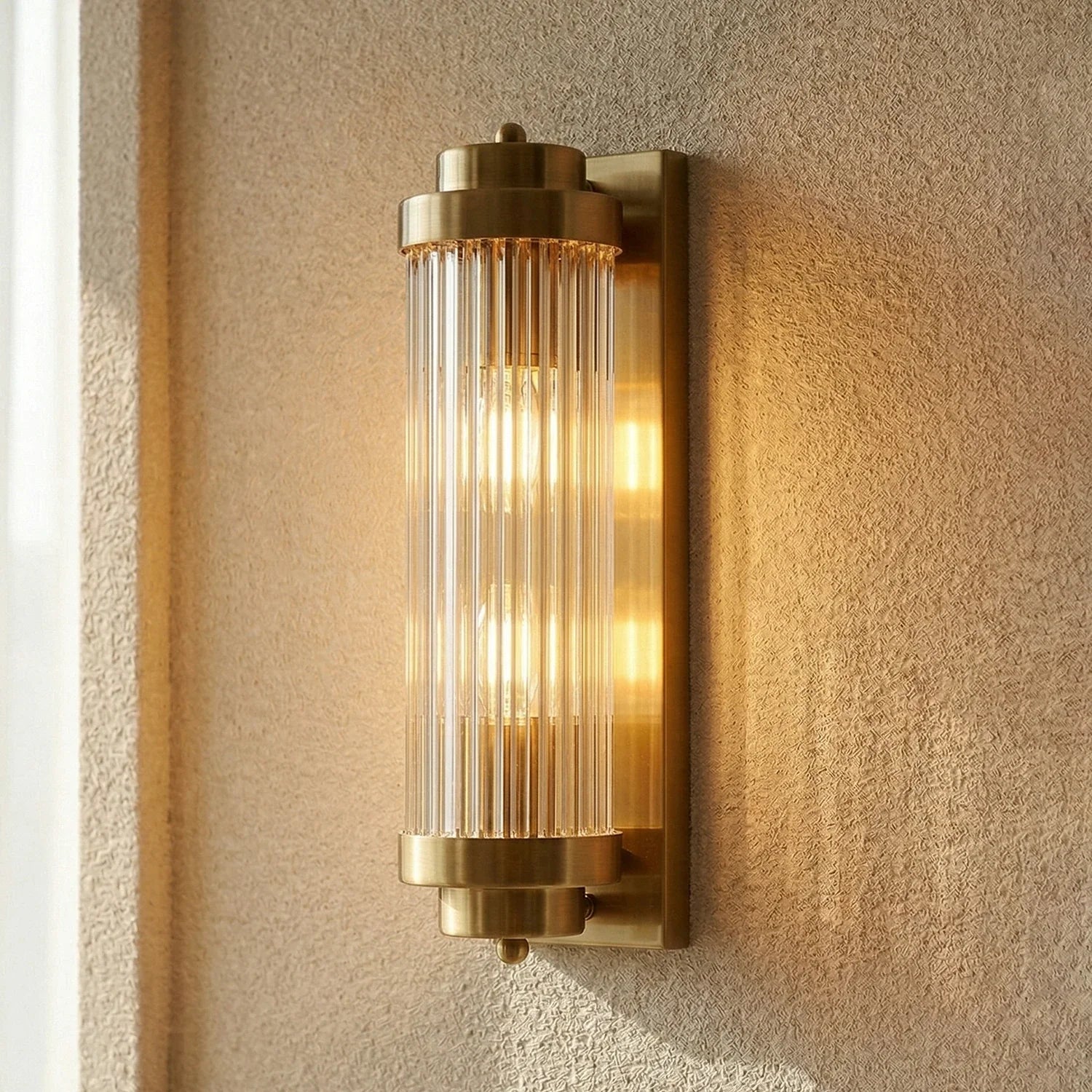 Vertical Linear Glass Wall Lamp