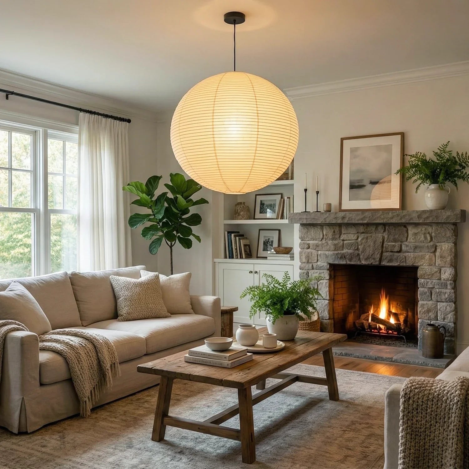 Washi Paper A Series Pendant Light