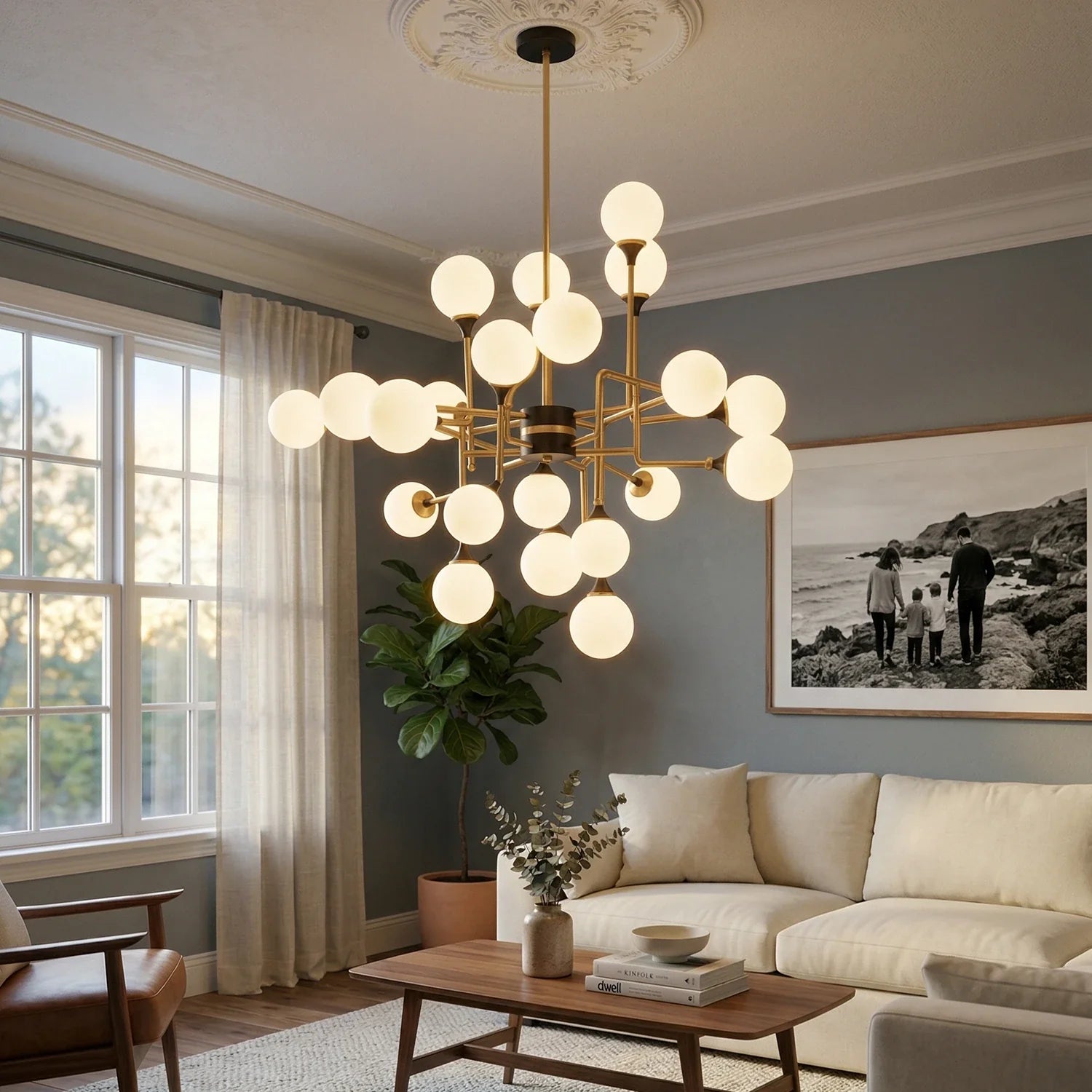 Waterfall Glass Raindrop Chandelier