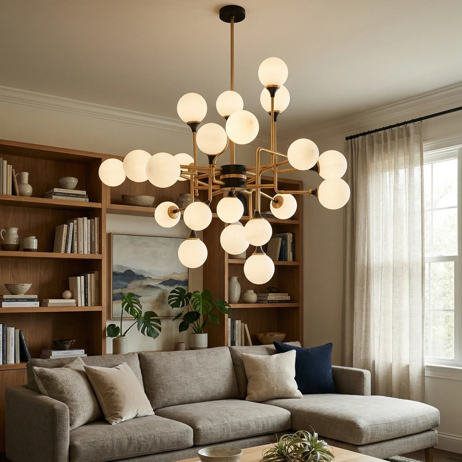 Waterfall Glass Raindrop Chandelier