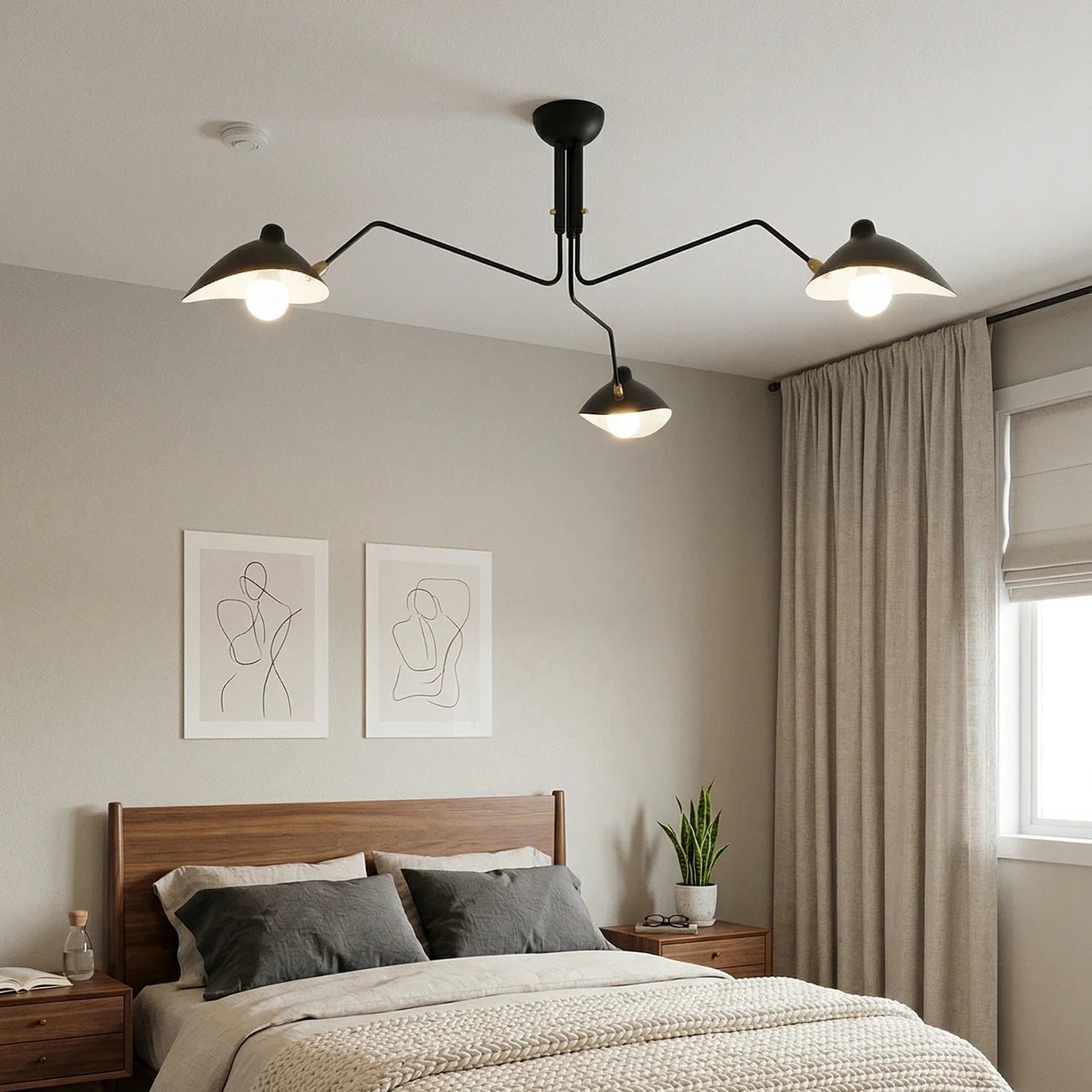 Spider-Arm Rotation Duckbill Ceiling Light