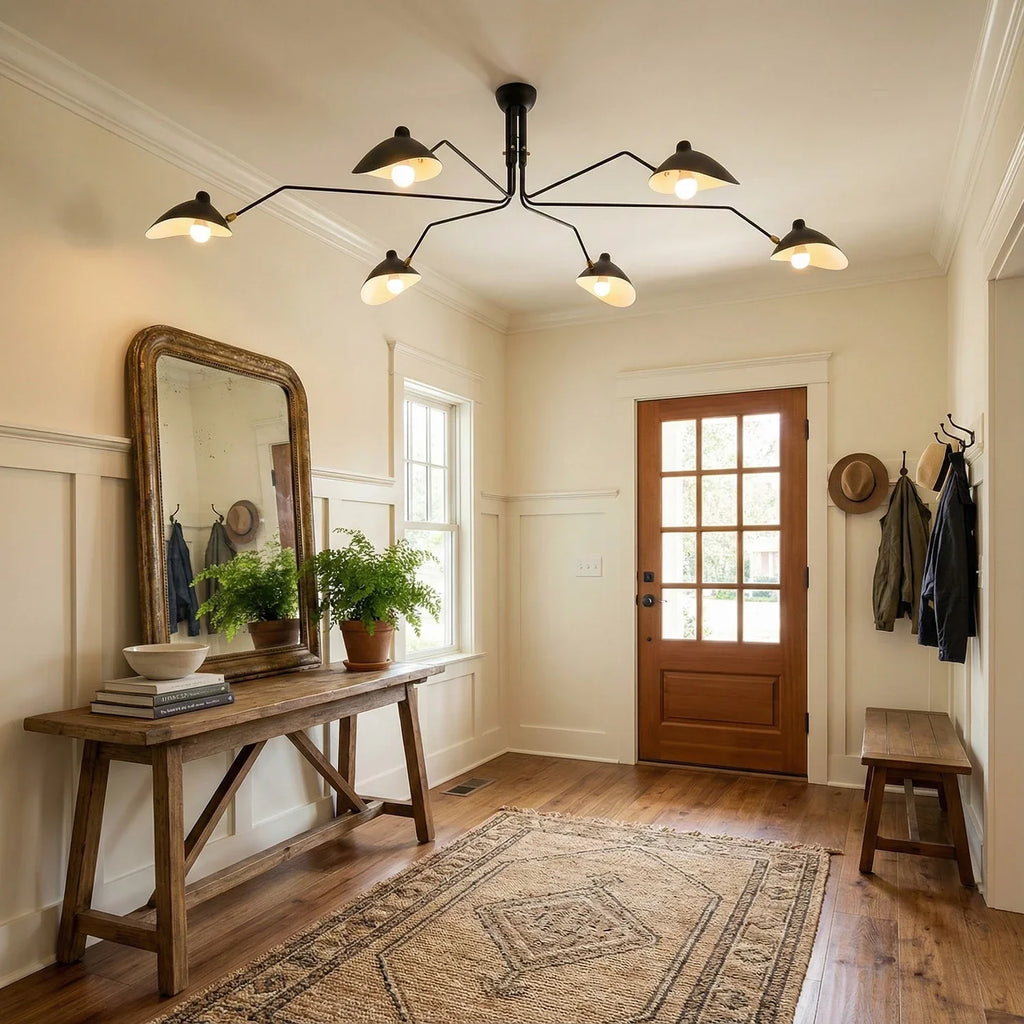 Spider-Arm Rotation Duckbill Ceiling Light