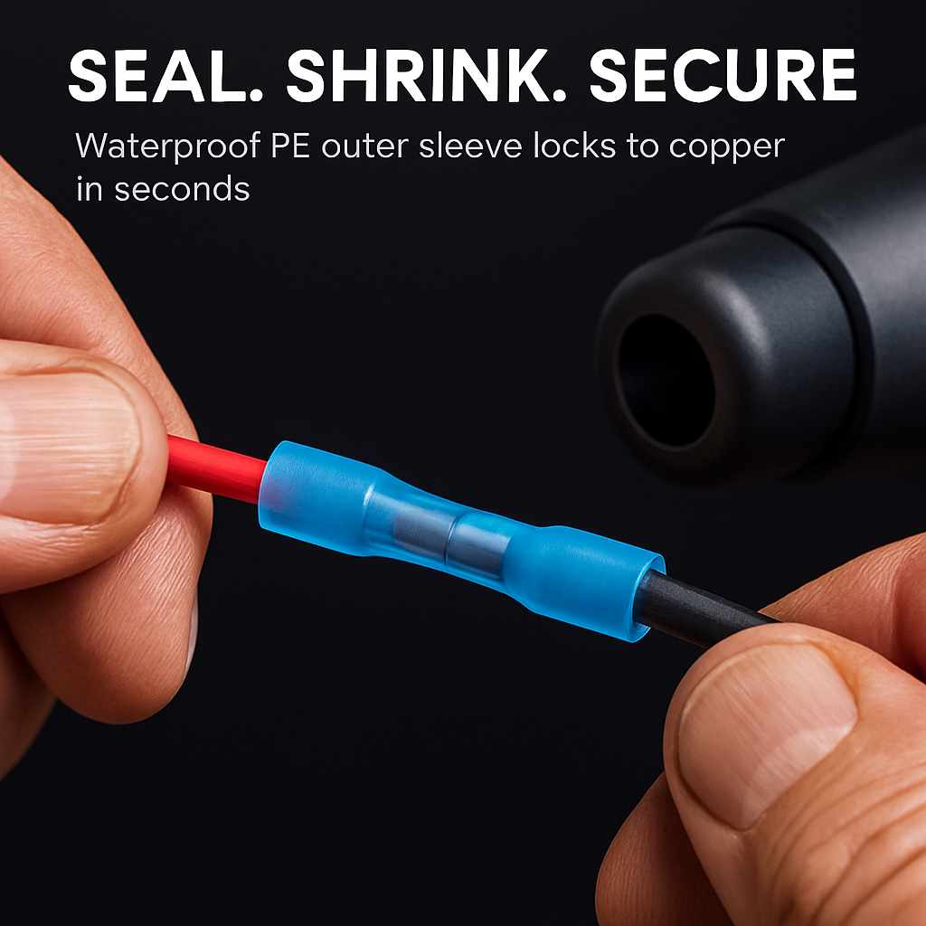 Heat Shrink Butt Connector Kit for Quick Splices