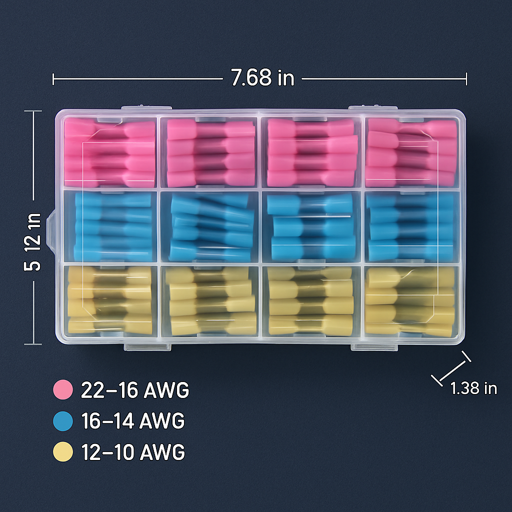 Heat Shrink Butt Connector Kit for Quick Splices