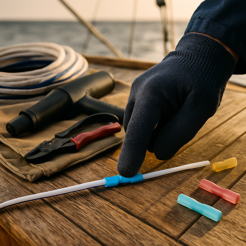 Heat Shrink Solder Seal Butt Connectors for Marine Use