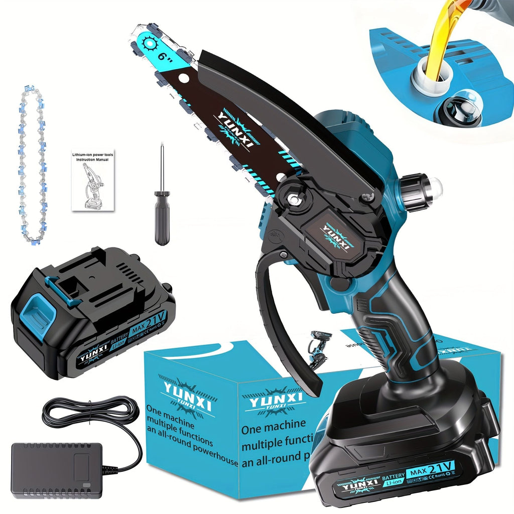 Mini Cordless Handheld Chainsaw with Safety Lock