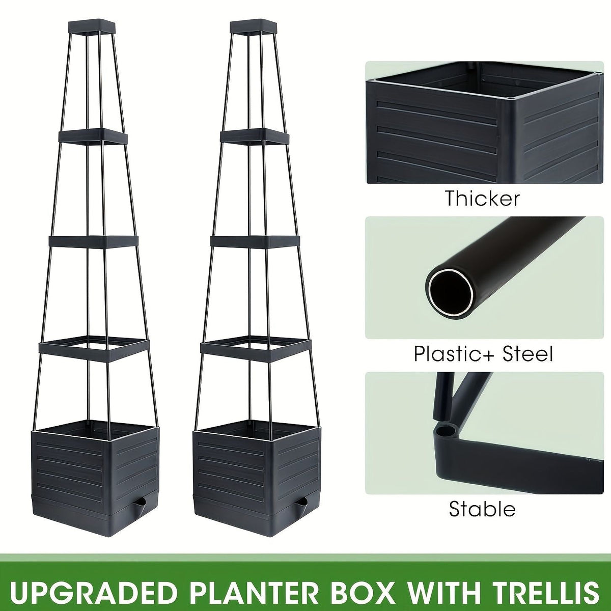 Self-Watering Tomato Planter with Trellis