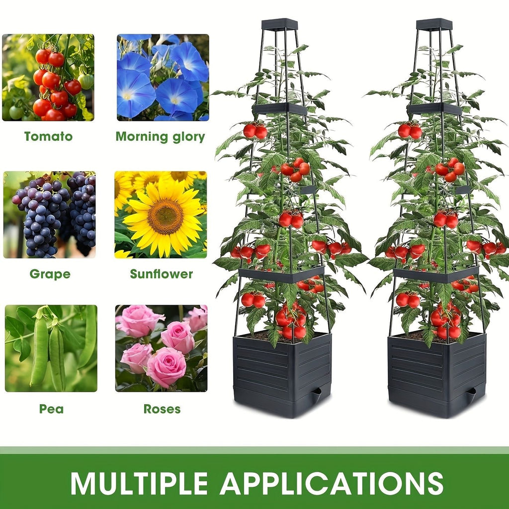 Self-Watering Tomato Planter with Trellis