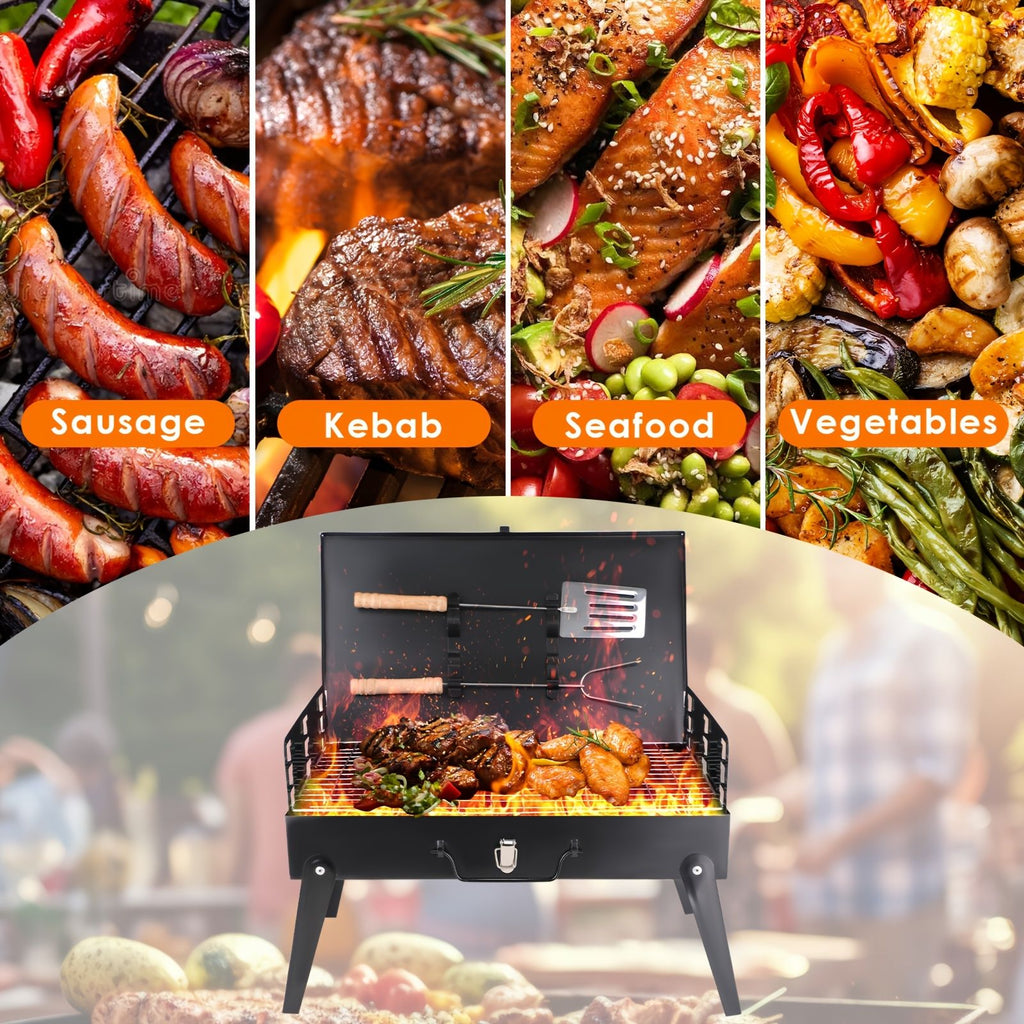 Portable Folding Charcoal BBQ Grill