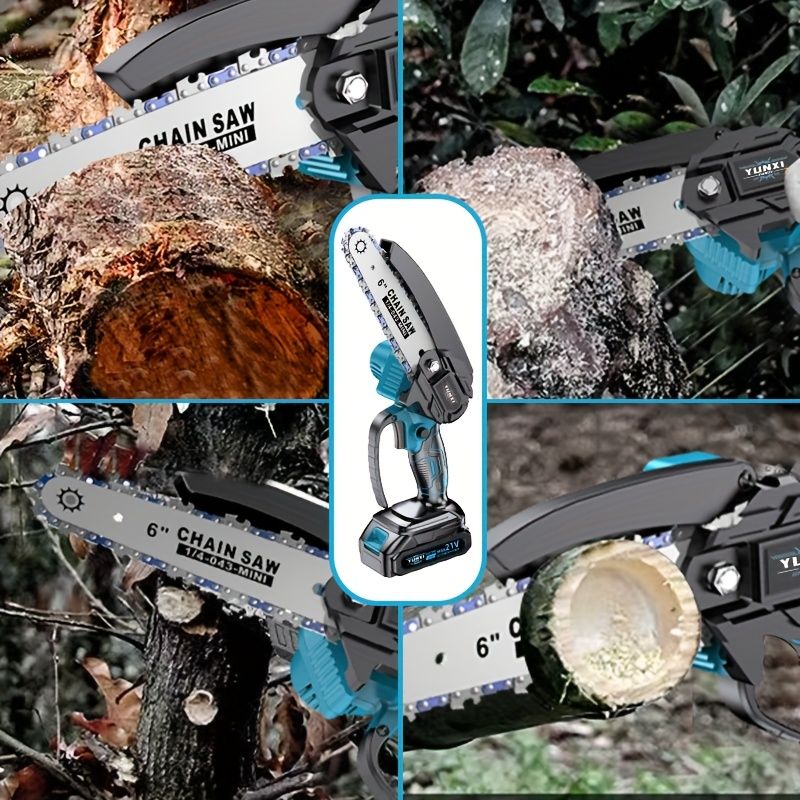 Mini Cordless Handheld Chainsaw with Safety Lock