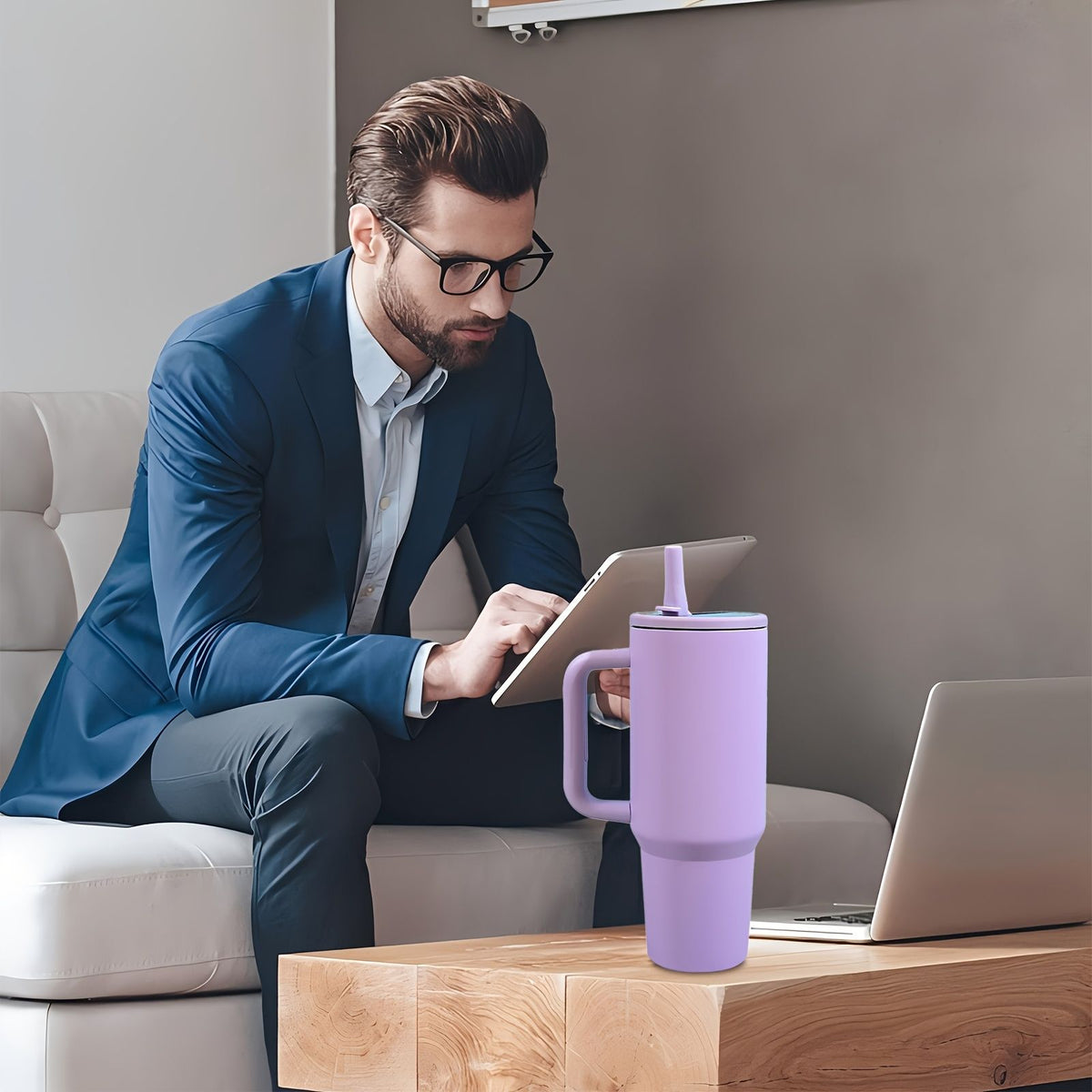 Stainless Steel Insulated Tumbler with Lid and Straw
