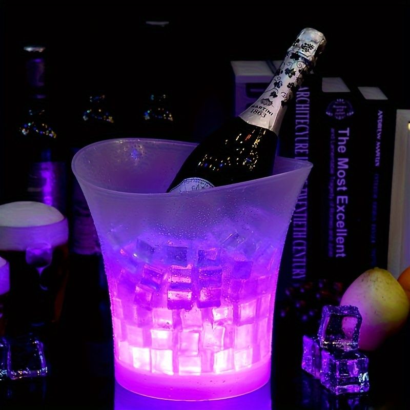 LED Colorful Glowing Beer Ice Bucket 5L