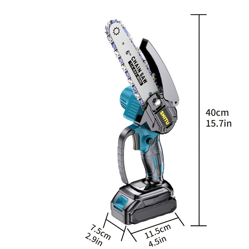 Mini Cordless Handheld Chainsaw with Safety Lock